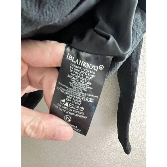 Blank NYC Black Fabric and Mesh Moto Jacket XS - Picture 6 of 8